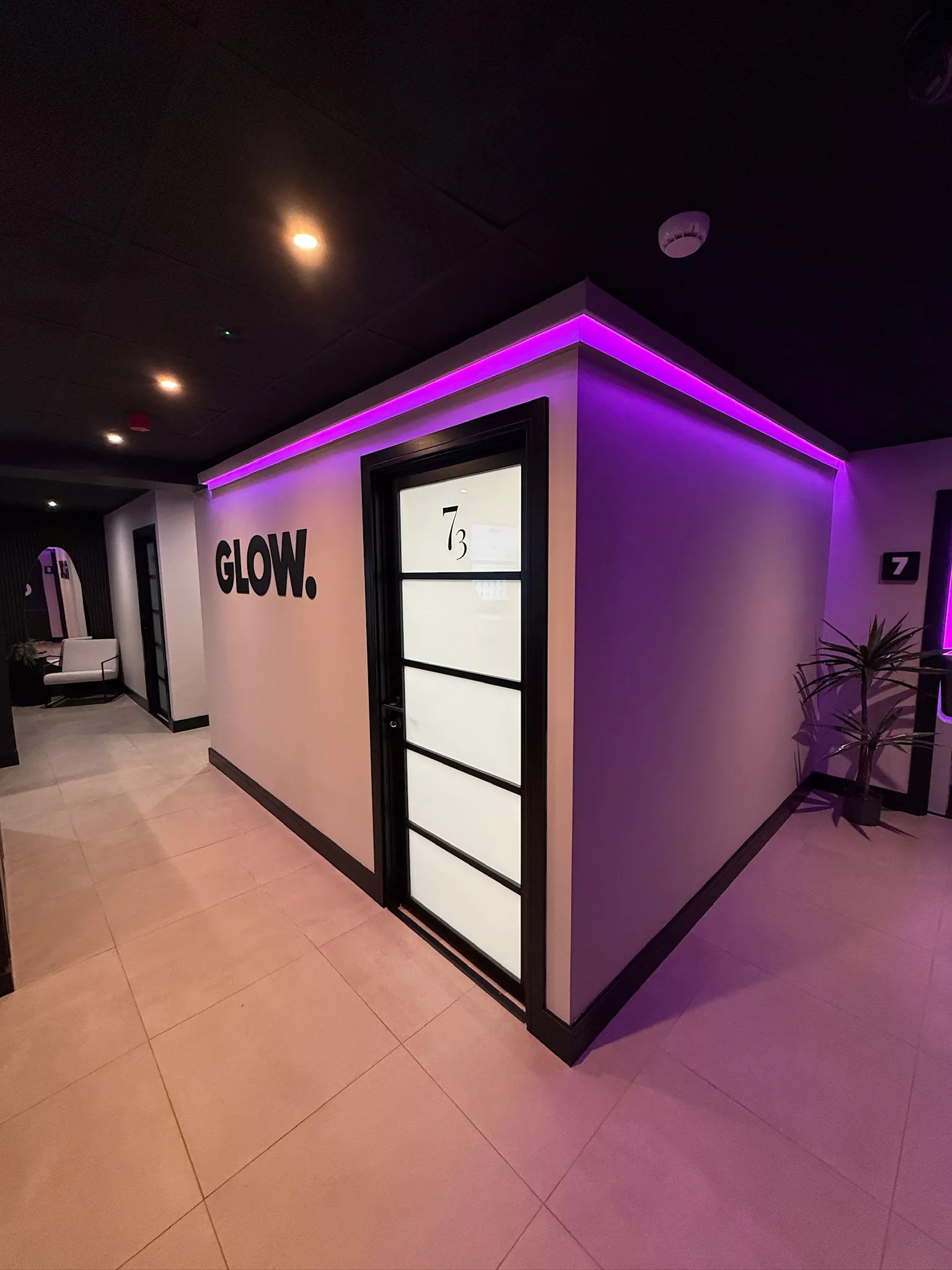 Completed commercial salon fit-out by ATKINSONS