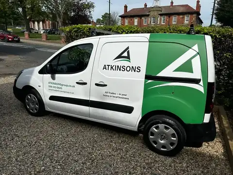 ATKINSONS van parked on a Durham driveway