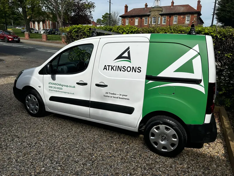 ATKINSONS van on a North East street
