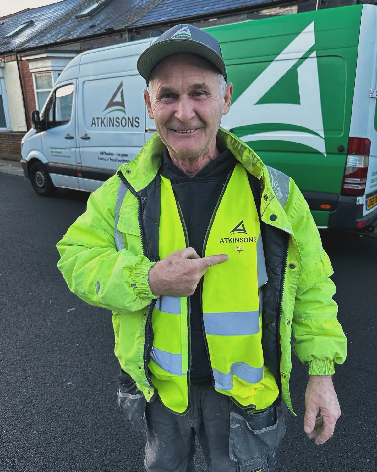 ATKINSONS tradesman in branded workwear